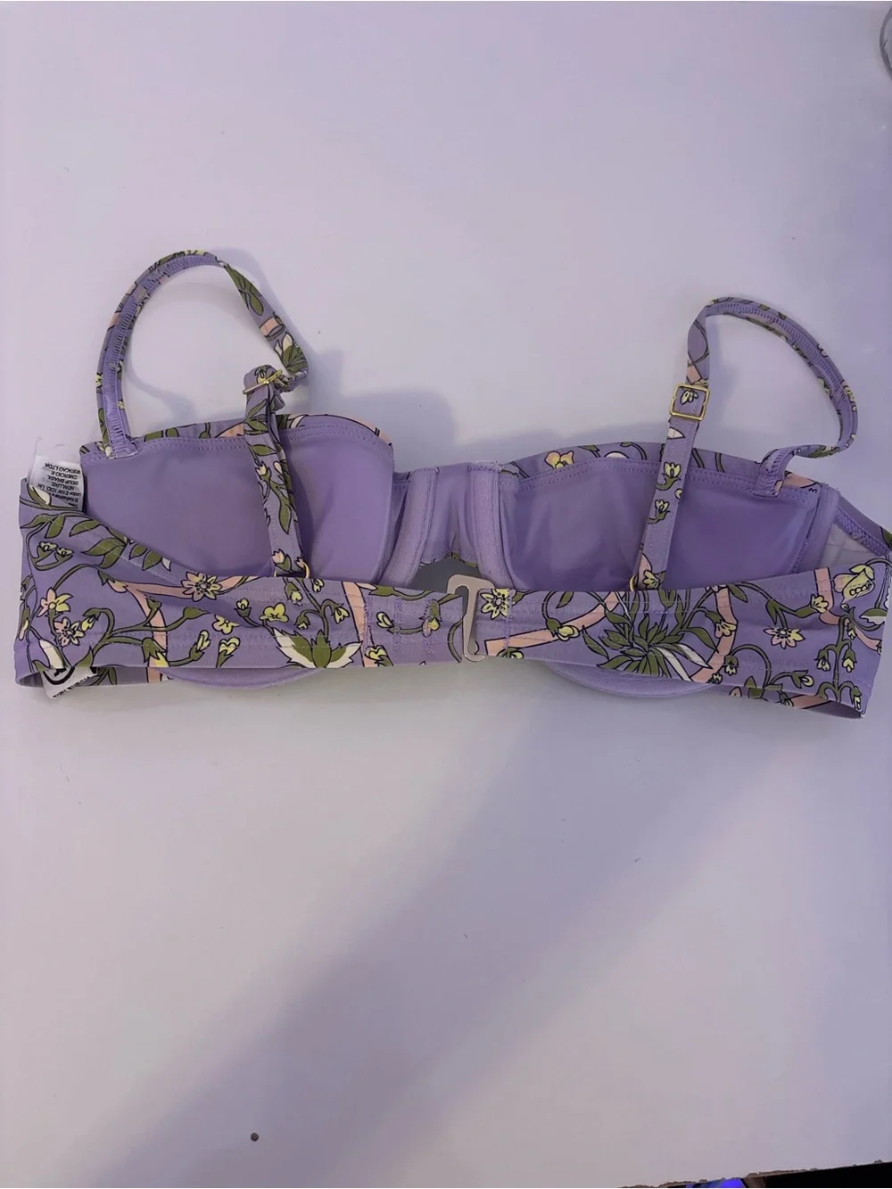 Tory Burch XS Lilac Floral Swim Top